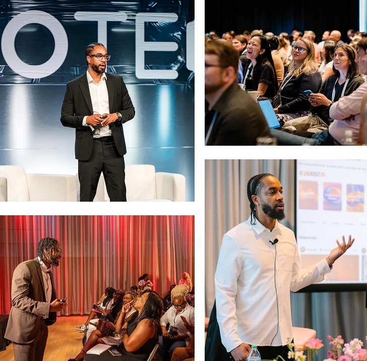 The future of tech collage